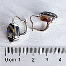 Серьги из серебра с фианитами  M29, фото 3