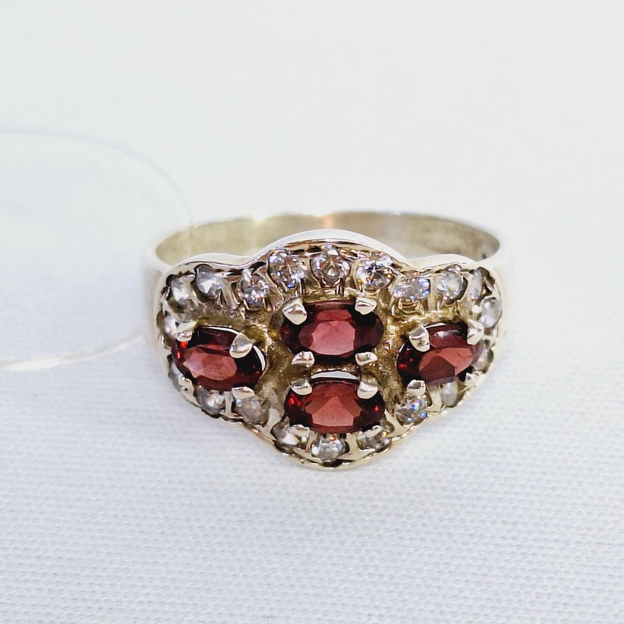 Серьги из серебра с фианитами Индия L932, фото 1
