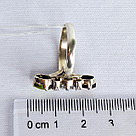 Серьги из серебра с фианитами Индия L934, фото 3