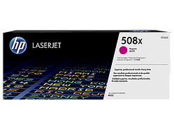 508X Magenta LaserJet Toner Cartridge for Color LaserJet Enterprise M552/M553/M577, up to 12500 pages