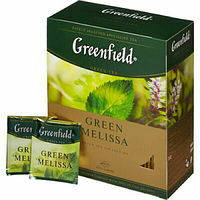 Чай зеленый Greenfield Green Melissa 100шт /2g