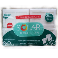 Мыло хозяйственное отбеливающее SOLAR, 125 гр, 4шт
