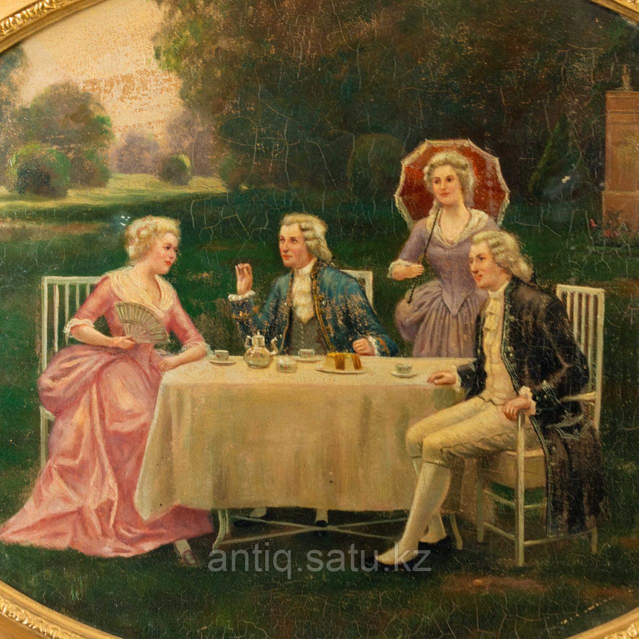«Чаепитие в парке» Bruno Blatter (1870-?) - фото 3 - id-p114728306