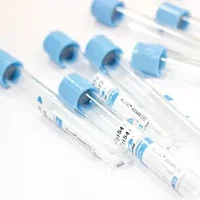 Вакуумный контейнер с антикоагулянтом цитратом натрия 3.2% 2мл 13х75мм крышка голубая