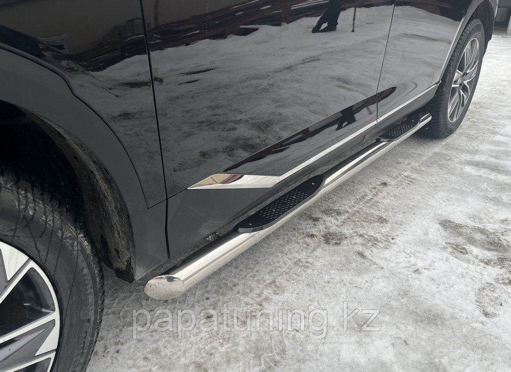 Пороги труба с проступью Папа Тюнинг для GAC GS8 2023-, фото 1