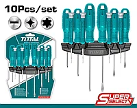 THTDC251001 - "ТОТАL" Набор отвёрток 10 шт.