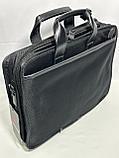 Мужская  деловая сумка- портфель из текстиля  "NUMANNI" (высота 30 см, ширина 41 см, глубина 11 см), фото 8