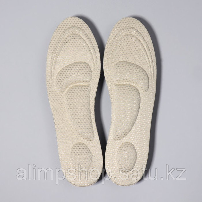 Стельки для обуви, универсальные, амортизирующие, р-р RU до 48 (р-р Пр-ля до 46), 30 см, пара, цвет МИКС - фото 5 - id-p114730799