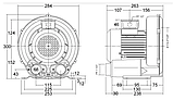 Воздушный компрессор Emaux Air blower HB15 для системы аэромассажа (Мощность 2,4 м3/минуту, 1,1 кВт), фото 5