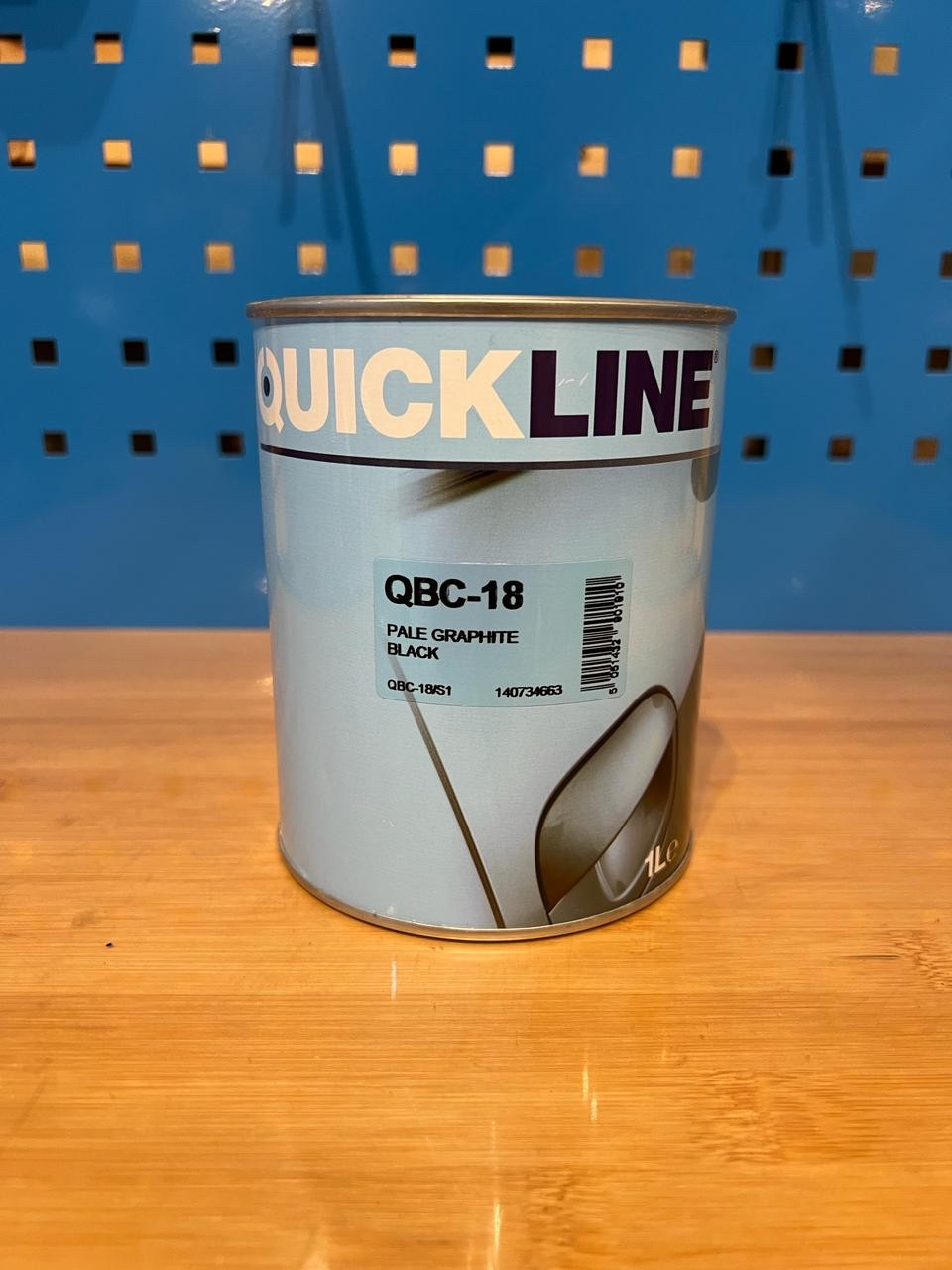 Автомобильная базовая краска Quickline QBC-18 Pale Graphite Black 1 литр, фото 1