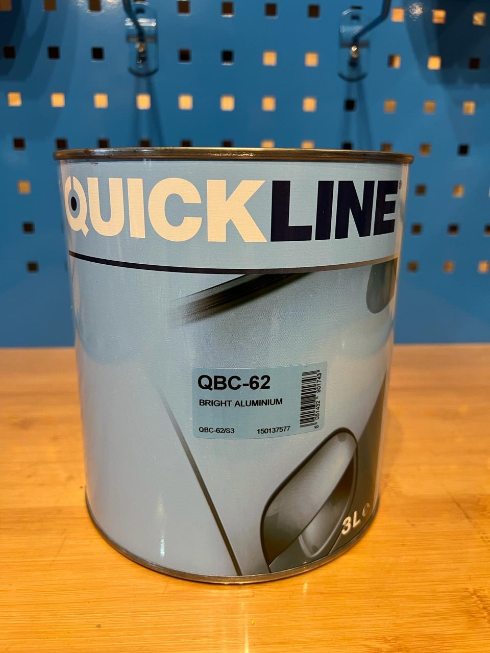 Автомобильная базовая краска Quickline QBC-62 Bright Aluminium  3 литр