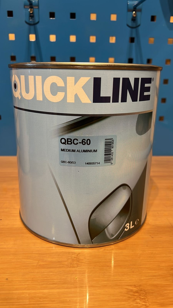 Автомобильная базовая краска Quickline QBC-60 Medium Medium Aluminium 3 литр - фото 1 - id-p114730696