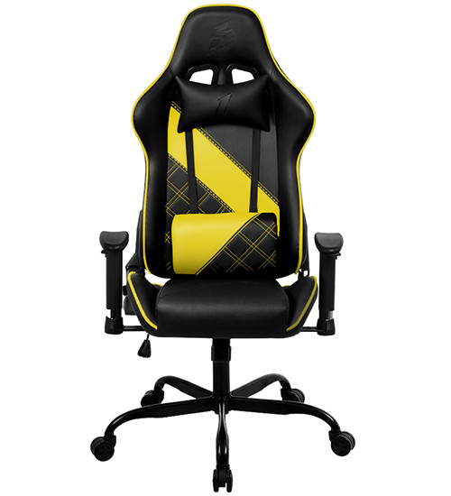 Игровое компьютерное кресло 1stPlayer S02 Black/Yellow - фото 1 - id-p114731749