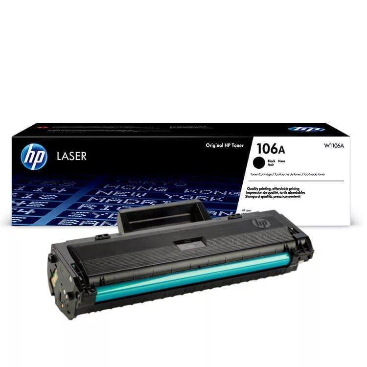 W1106A 106A Black Original Laser Toner Cartridge for LaserJet MFP135/137, 1000 pages
