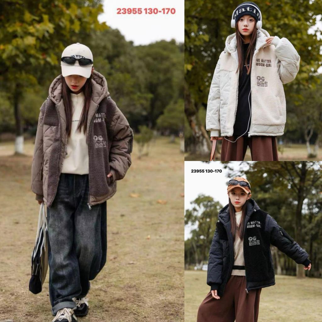 Демисезонные куртки Тедди комбинированные на подростков 130-170 - фото 2 - id-p114731811