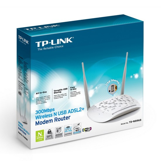 Модем ADSL2+ с Wi-Fi роутером TP-Link TD-W8968 - фото 3 - id-p114560340