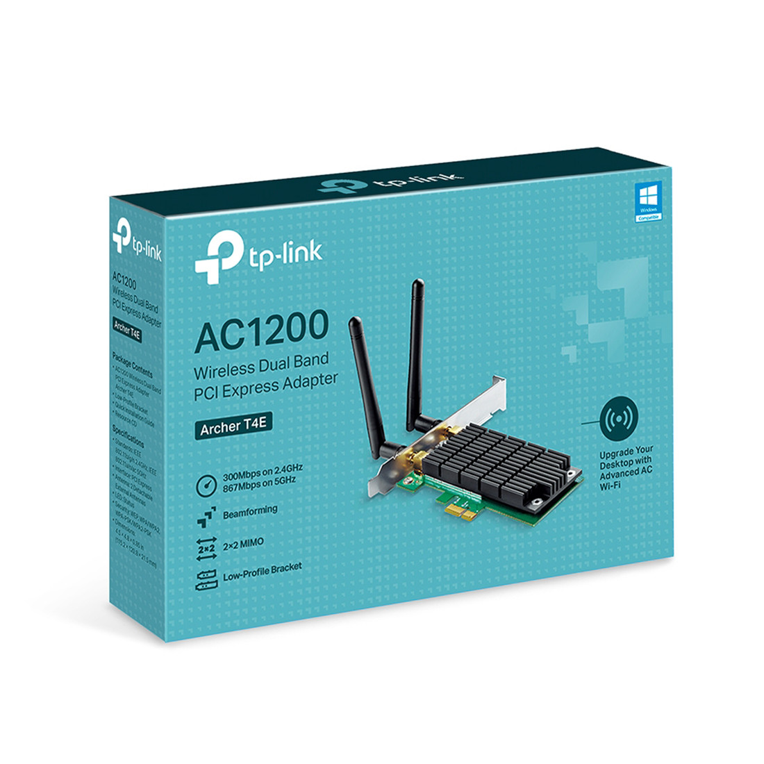 Сетевая карта Wi-Fi AC1200 PCIe TP-Link Archer T4E - фото 3 - id-p114560369