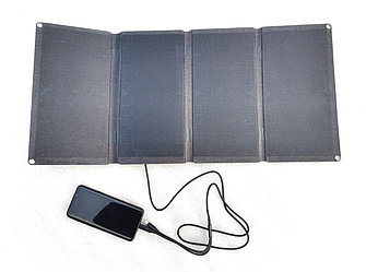 Солнечная походная зарядка раскладная водонепроницаемая 36 Вт, USB
