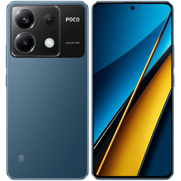 Cмартфон Poco X6 256GB/12GB (Blue/Синий) - фото 1 - id-p114732904
