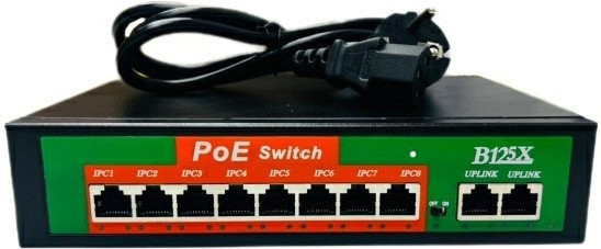 Коммутатор POE SUNQAR Switch на 8 портов - фото 1 - id-p114733210