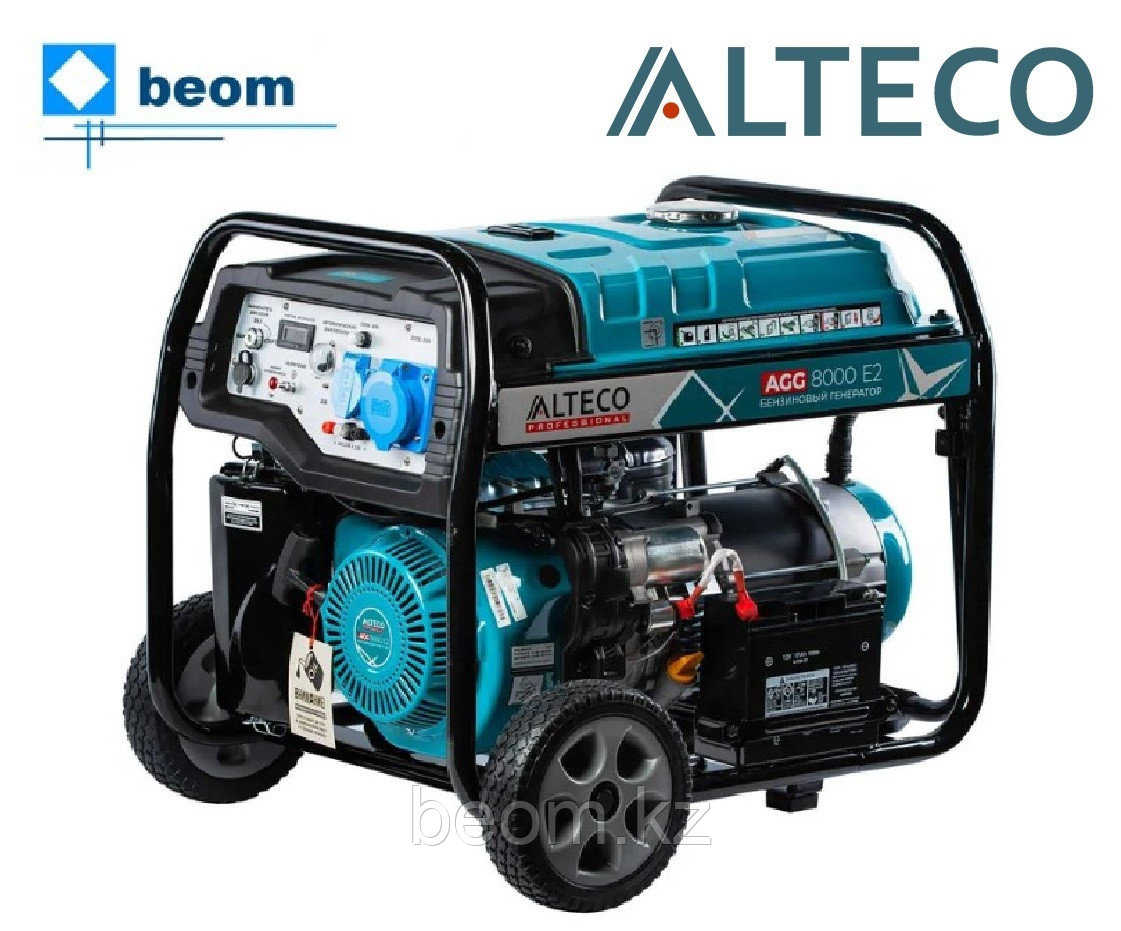 Бензиновый генератор Alteco Professional AGG 8000Е2 (6.5/7кВт | 220В) электростартер