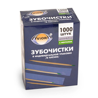 Россия Зубочистки отдельно упакованные в ПП упаковке 1000шт/уп с ментолом