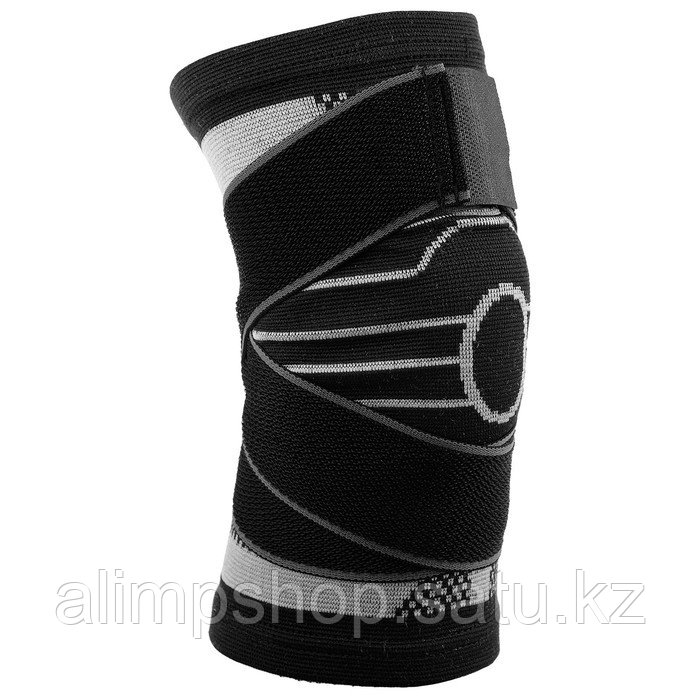 Суппорт для колена ONLYTOP, 1 шт., р. L, M.XL XL, Чёрный, Серый - фото 3 - id-p114739682