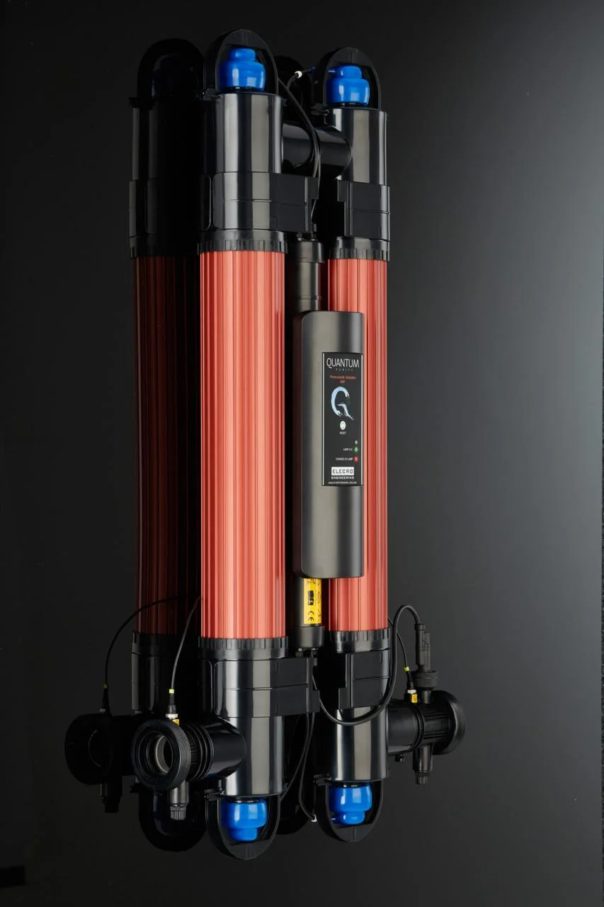 Ультрафиолетовая установка Elecro Quantum Q-130-UK для бассейна (Мощность 110 Вт, 28 м3/ч) - фото 3 - id-p114741489