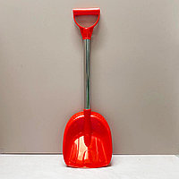 Лопата для снега детская металл пластик 60 см красная