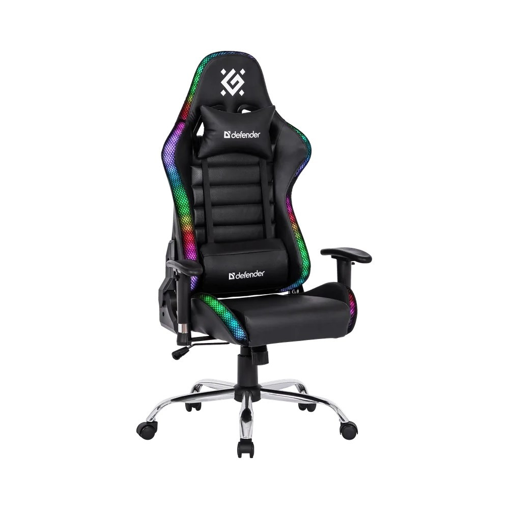 Игровое кресло Defender Ultimate (L) RGB, черный - фото 1 - id-p114741923