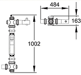 Ультрафиолетовая система дезинфекции Emaux NT-UV87TO для бассейна (Мощность 87 Вт, с таймером и озонатором), фото 4