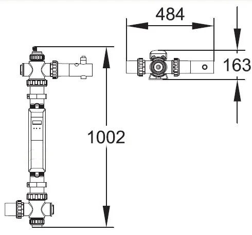 Ультрафиолетовая система дезинфекции Emaux NT-UV87TO для бассейна (Мощность 87 Вт, с таймером и озонатором) - фото 4 - id-p114742563