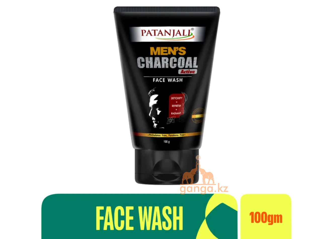 Мужской гель для умывания с углем (Mens Charcoal Face Wash PATANJALI