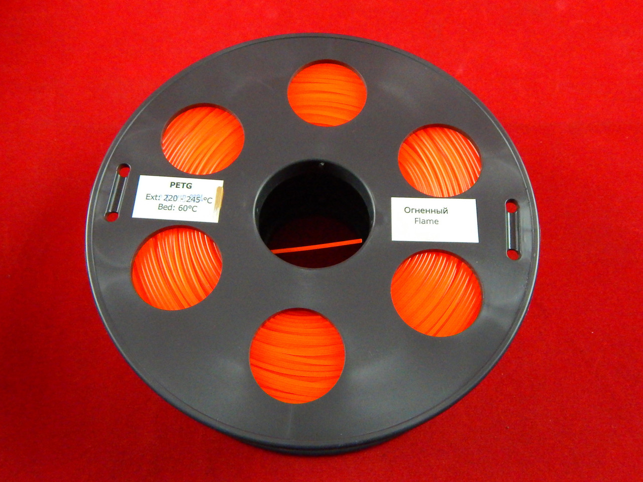 Огненный PETG пластик Bestfilament 1 кг (1,75 мм) для 3D-принтеров - фото 1 - id-p114744657