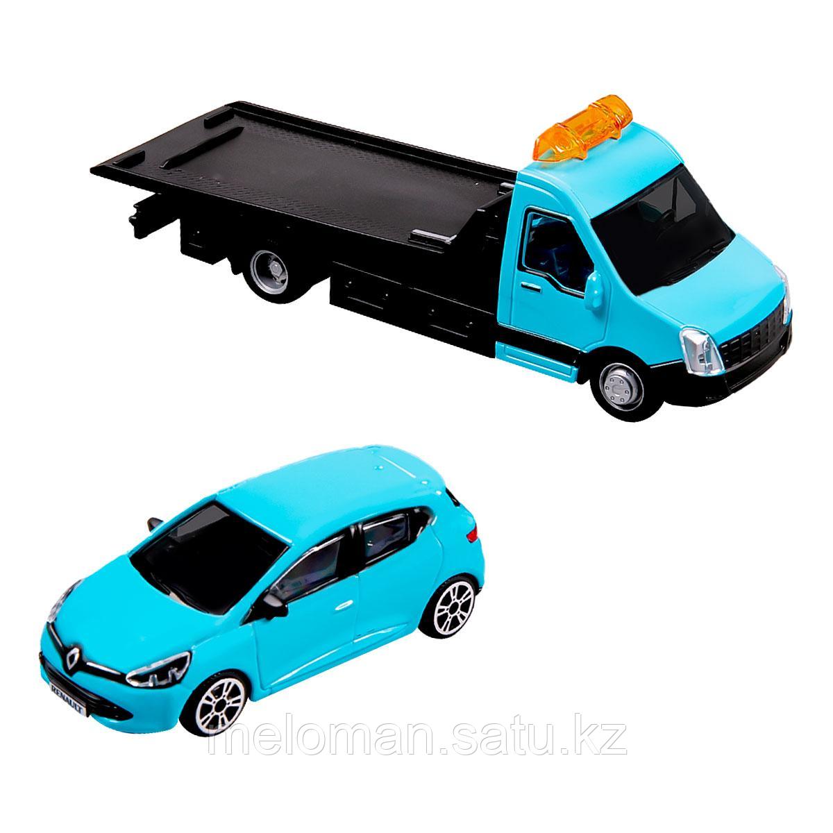 BBURAGO: 1:43 Car Hauler + Renault Clio - фото 1 - id-p113872609