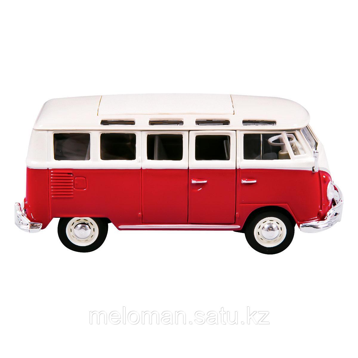 Maisto: 1:24 Volkswagen Van "Samba" (white/red) - фото 2 - id-p113872619