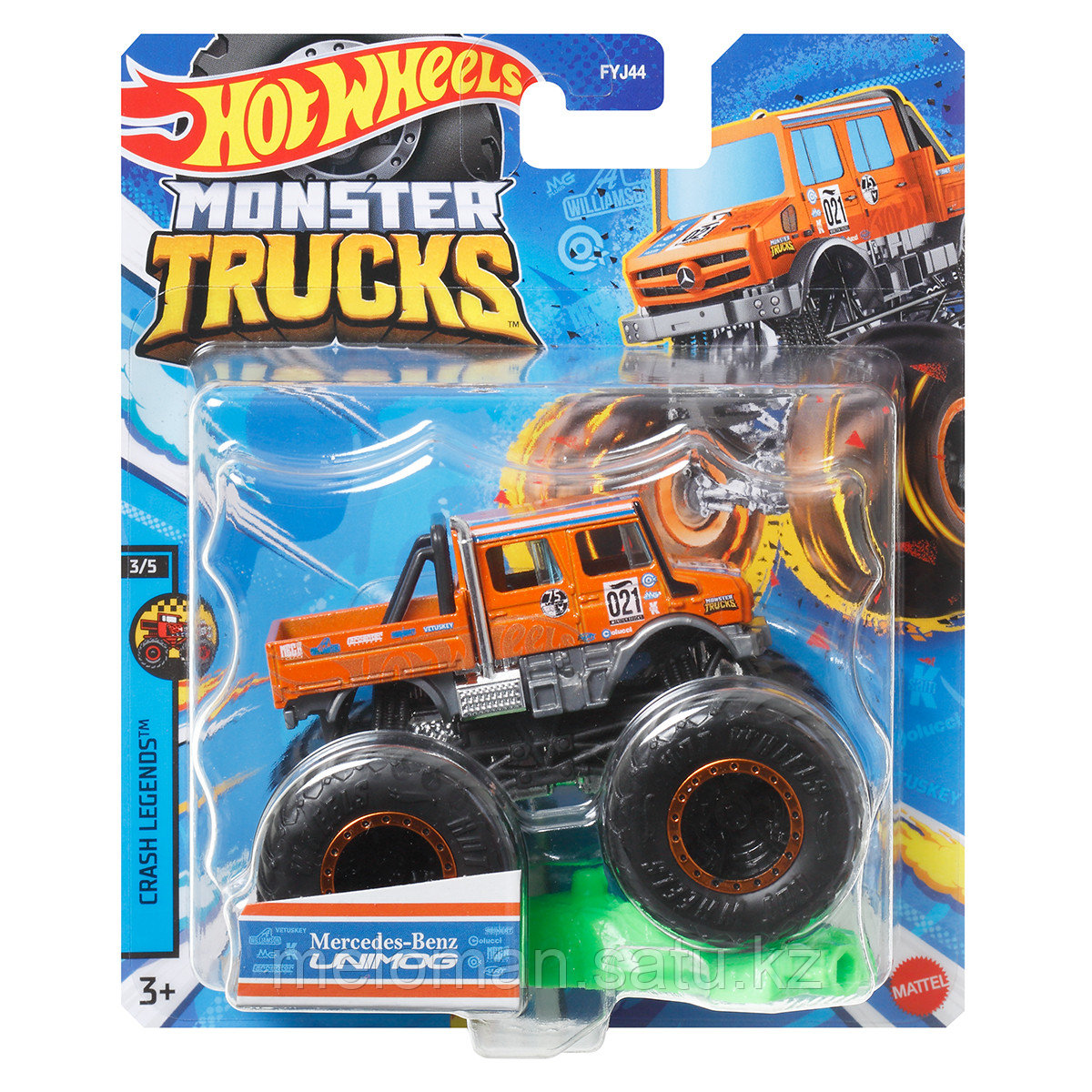 Hot Wheels: Monster Trucks. 1:64 Mercedes-Benz Unimog - фото 7 - id-p113872674