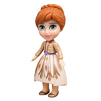 Disney: Frozen. Мини-кукла Анна (детский образ в бежевом) 9 см