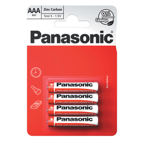 Panasonic Pro Power AAA/4B - 4штуки (Блисер) батарейка (LR03XEG/4BP) - фото 1 - id-p114745495
