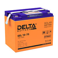 Delta Battery GEL 12-75 сменные аккумуляторы акб для ибп (GEL 12-75)