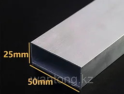 Тюбинг алюминиевый профиль 25mm*50mm*1