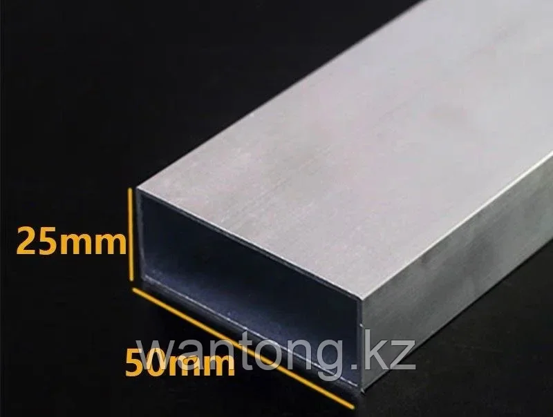 Тюбинг алюминиевый профиль 25mm*50mm*1