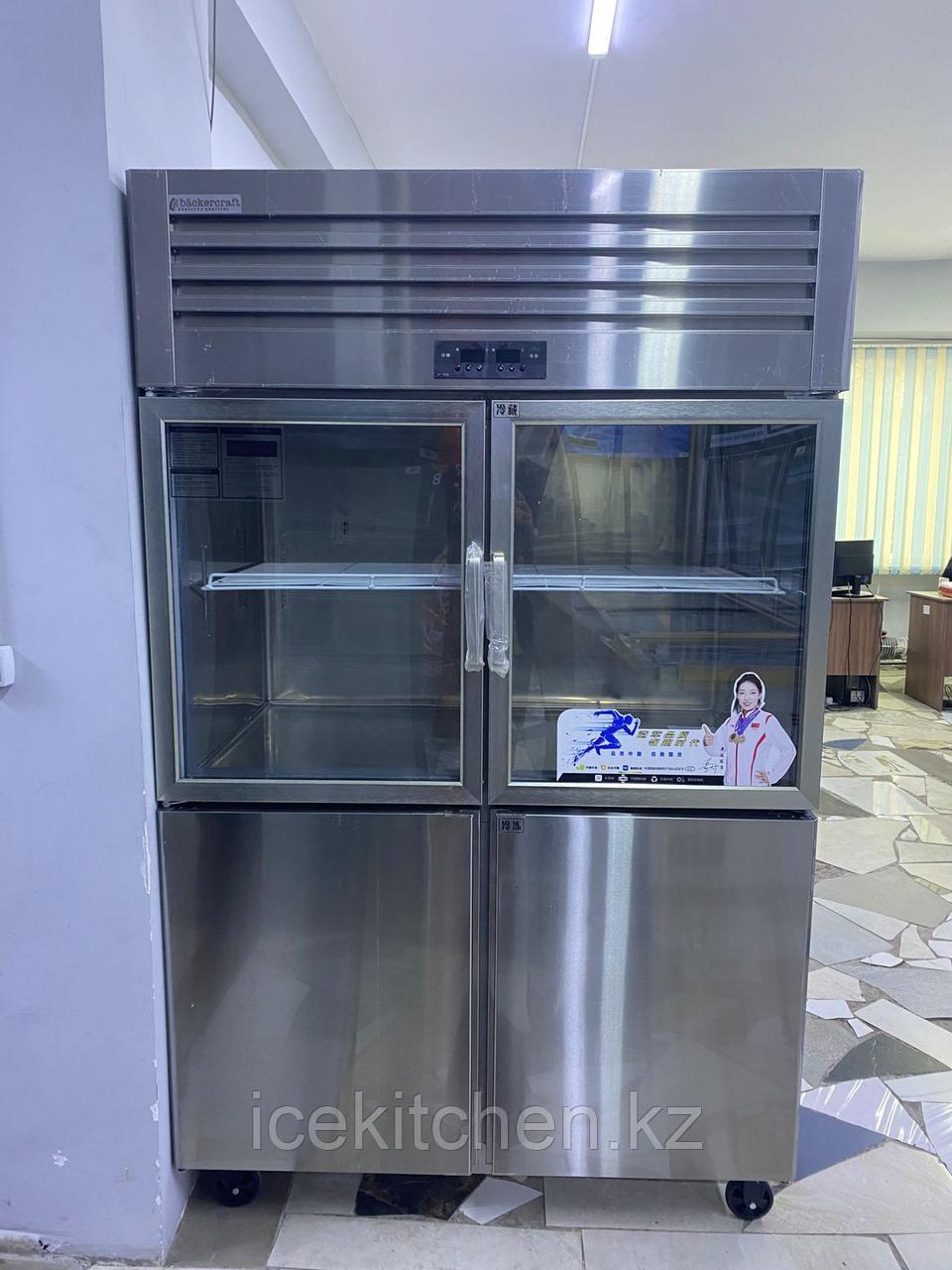 Шкаф холодильный+морозильный 800л (комбинированный двери стекло) CF-E4М - фото 4 - id-p114746653