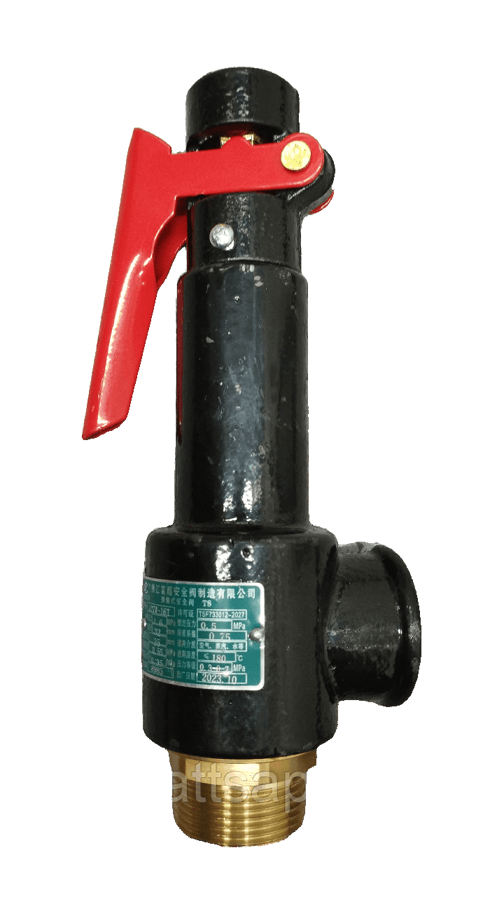 A27W-16T Пружинный Предохранительный Клапан из чугуна, клапан сброса давления PN1.6, 32 мм - фото 1 - id-p114753870