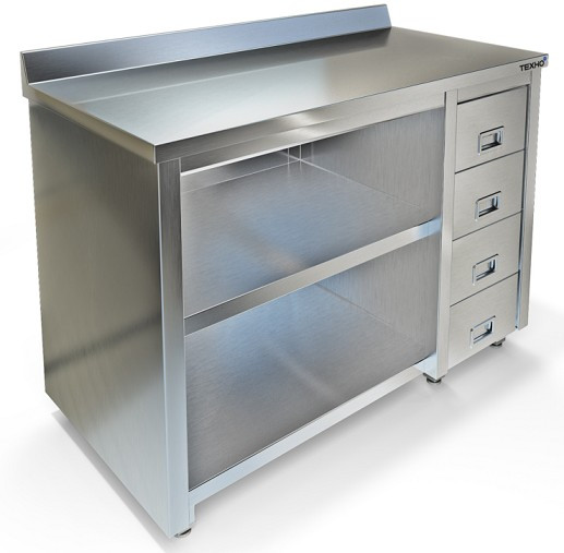 СТОЛ-ТУМБА СПС-227/808Н Л Б/ДВЕРЕЙ, ЯЩИКИ, фото 1