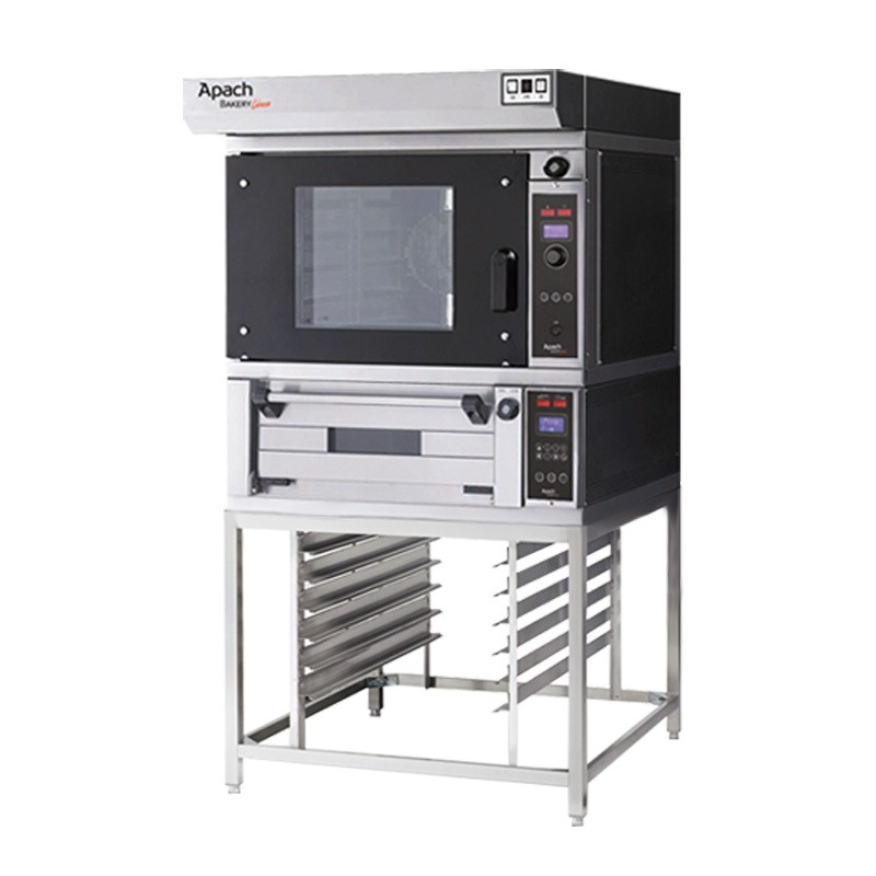 ПЕЧЬ КОНВЕКЦИОННАЯ С ПОДОМ НА ПОДСТАВКЕ С НАПРАВЛЯЮЩИМИ APACH BAKERY LINE K5TS DP+E218PA