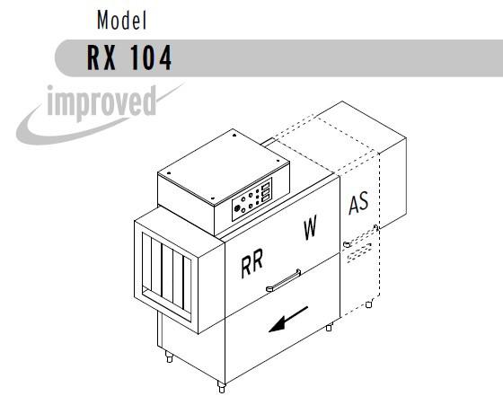 МАШИНА ПОСУДОМОЕЧНАЯ DIHR RX 104 AS SX+DDE+XP+DR64 - фото 1 - id-p114768175