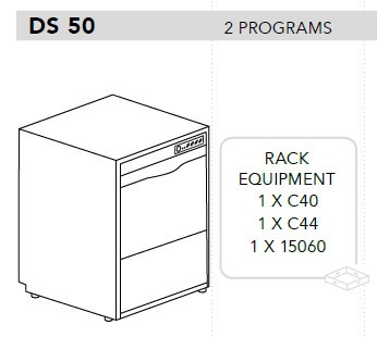 МАШИНА ПОСУДОМОЕЧНАЯ DIHR DS 50+DDE+XP - фото 1 - id-p114779097