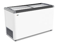 ЛАРЬ МОРОЗИЛЬНЫЙ GELLAR FG 500 С ПРЯМОЕ СТЕКЛО СЕРЫЙ (ПРОПАН)