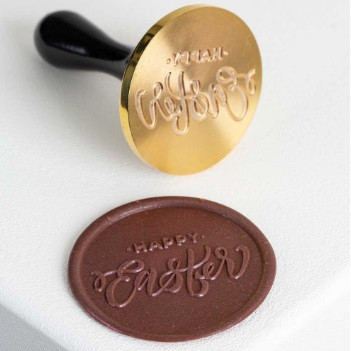 Печать для декорирования шоколада Happy Easter d6см, 20FH36L - фото 1 - id-p114768355